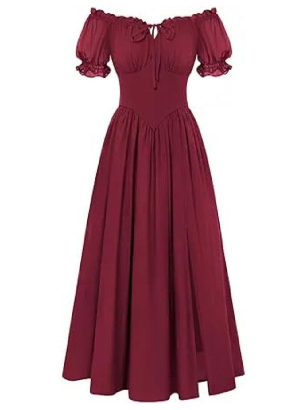 Off Shoulder Corset Dress with Pockets Chiffon A-Line